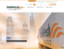 Tablet Screenshot of dailyfresh-logistics.com